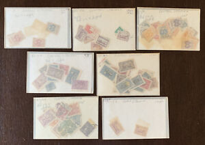 1920-1921 GREAT LOT OF CENTRAL LITHUANIA M&U STAMP LOT IN GLASSINES