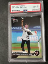 Dr. Anthony Fauci RC Rookie 2020 MLB TOPPS NOW® Card #2 PSA 10 Gem Mint 💎 RC
