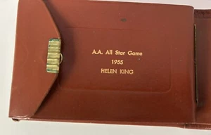 1955 AA All-Star Woman’s Wallet Baseball Helen King MT Players Wife⚾️ - Picture 1 of 5