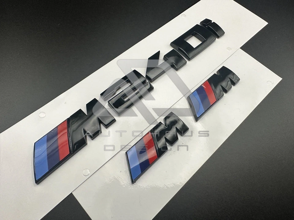 BMW M240i insignia para maletero trasero negro brillante y juego de alas especificaciones OEM Foto 1 de 2