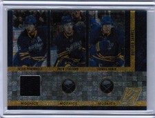 10/11 ZENITH STAFFORD VANEK JASON POMINVILLE #3 JERSEY MOZAICS BUFFALO SABRES