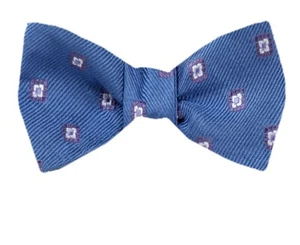 Men's 100% Silk Designer Self Tie Pattern Woven Bowtie- NWT - Picture 1 of 2
