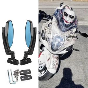For Suzuki Hayabusa GSX1300R Motorcycle Side Mirrors Racing Rearview Anti-Glare - Picture 1 of 9