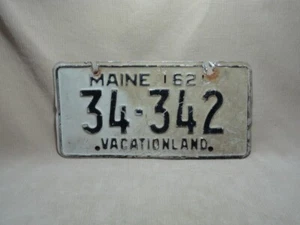 Vintage 1962 Maine ME Antique License Plate Tag No. 34-342 Vacationland - Picture 1 of 3