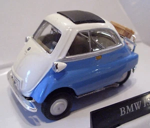Cararama 251ND-007 BMW Isetta 250 Burbuja Coche Azul / Blanco 1/43 Escala Ed T48 - Imagen 1 de 4