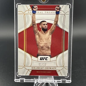 Panini Chronicles National Treasures 2022 UFC Khamzat Chimaev #448 oro #1/10 - Imagen 1 de 15