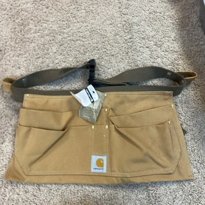 Carhartt Firm Duck Waist Apron Adjustable Tool Belt Quick Release- New - Image 1 of 4