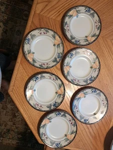 Mikasa Intaglio Garden Harvest SET OF 6 Bread And Butter Plates 6 5/8" - Picture 1 of 4