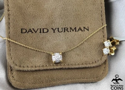 Collar y pendientes David Yurman Chatelaine de diamantes de oro amarillo de 18 k ~0,26 CTW Foto 1 de 4