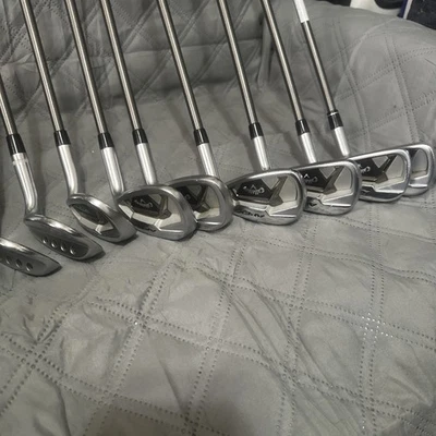 Juego de 9 palos de hierro Callaway Apex 21 5-AW SW LW SteelFiber regular flexible grafito Foto 1 de 4