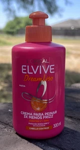 1 L’Oreal Paris Elvive Dream Liso Crema Para Peinar 3X Menos Frizz 300ml (10oz) - Picture 1 of 5