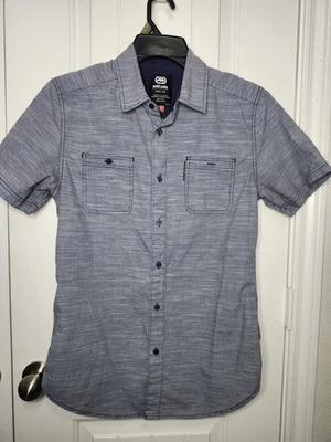 Ecko Unltd button up shirt medium Short Sleeve Blue - Image 1 of 4