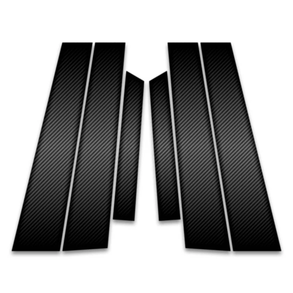 6pc Carbon Fiber Pillar Post Covers for 1998-2006 Mercedes-Benz S Class - Image 1 of 1