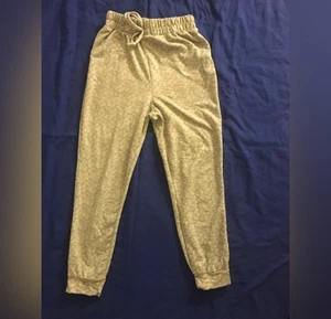 Girls Gray Tie Drawstring Joggers Emma And Elza Size 14 - Picture 1 of 6