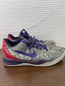 Nike Kobe 8 GS Mine Grey Snake Print Sneakers 555586-003 Size 4.5Y Women’s 6 - Picture 1 of 11