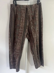 Peruvian Connection Alpaca print Pants  Women’s Size 14 - Picture 1 of 7
