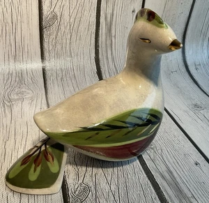 MARC BELLAIRE POTTERY BIRD FIGURE FIGURINE CERAMIC SIGNED Vintage 1950’s #1 - Picture 1 of 9