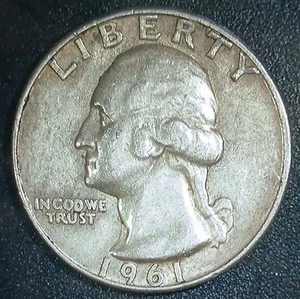 1961-D Washington Quarter ~ Free Shipping! #2 - Picture 1 of 4