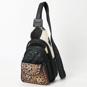 AD American Darling Sling Hand Tooled Hair-On Echtleder Damen Tasche Western - Bild 1 von 8