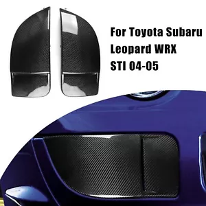 2pc Carbon Fiber Front Side Fog Light Bezel For Subaru Impreza WRX STI 2004-2005 - Picture 1 of 12