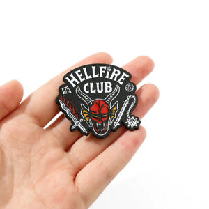 Hellfire Club Enamel Pin Horror Movie Jewelry Brooch Collectible for Fans Gift
