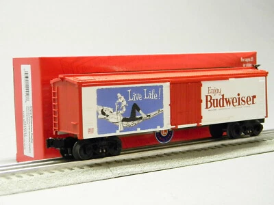 LIONEL ENJOY BUDWEISER REEFER O GAUGE rolling stock maintenance 2028230 NEW - Image 1 of 4