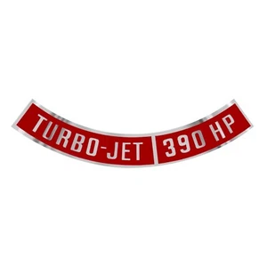 Calcomanía para limpiador de aire Corvette 1966-1969 turbojet 390 hp - Imagen 1 de 1