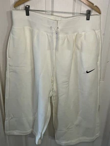 NIKE MUJER PLUS 2X POLAR PANTALONES CORTOS NUEVOS $70 CREMA NEGRO - Imagen 1 de 6