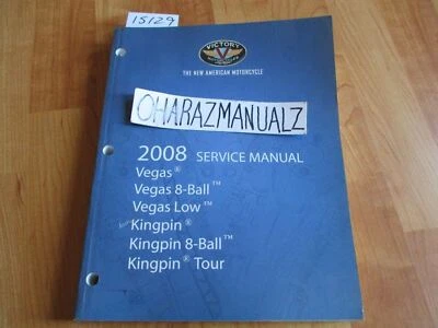 Victory Vegas 2008/8 bolas/bajo - Kingpin/manual de servicio Tour de 8 bolas Foto 1 de 3