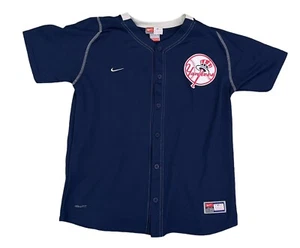 100% Authentic Nike NEW YORK YANKEES CC SABATHIA Jersey Size Youth Large - Picture 1 of 8