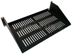 Cantilever Vented Network Data Rack Mount Server Monitor Shelf - 19" 2U 10" Deep - Picture 1 of 3