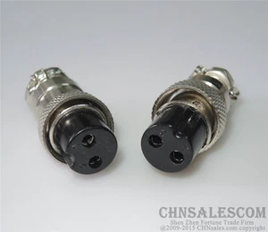 2 pcs 2 Pin GX16-2P Plug Connector of Welding Machine Control Line Fast Joint - Picture 1 of 3