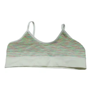 Cat & Jack Girls Size S Gradient Striped Seamless Bra 1 Piece Multicolor - Picture 1 of 11