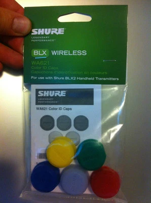 Anillos de identificación de colores Shure WA621 tapas para transmisores BLX2 Foto 1 de 4
