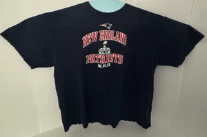 New England Patriots Super Bowl XLIX 02.01.15 Navy Blue Tshirt Mens 2XL NFL - Picture 1 of 6