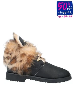 RRP€925 GIUSEPPE ZANOTTI Ankle Boots US7 UK4 EU37 Logo Lace Up Made in Italy - Изображение 1 из 4