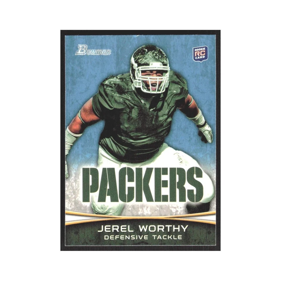 2012 Bowman Jerel Worthy RC Packers #105 - Image 1 of 3