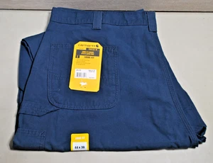 Carhartt Loose Fit Canvas Utility Pants Mens BN0151-M Navy 44X30 - Picture 1 of 10