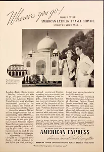 1937 American Express Travel Service Bombay India Vintage Print Ad - Picture 1 of 1