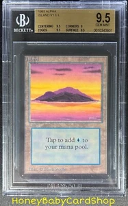 MTG Limited Edition Alpha 1993 Island (A) BGS 9.5 GEM MINT Old School 93/94 - Picture 1 of 6