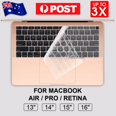 Ultra-Clear Silicone Keyboard Cover For Macbook Air Retina Pro 13" 14" 15" 16" - image 1 of 4