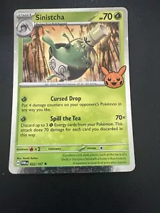 2024 Pokemon Trick or Trade Halloween Set Sinistcha 22/167 Holographic Holo - Bild 1 von 7