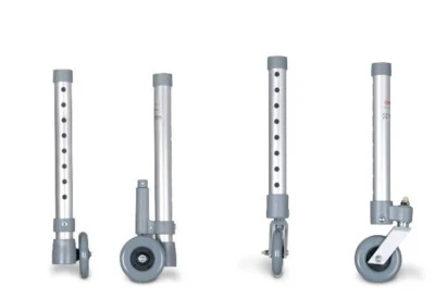 COPPIA DI RUOTE PIROETTANTI / CON FRENO / FISSE PER DEAMBULATORE - Immagine 1 di 4