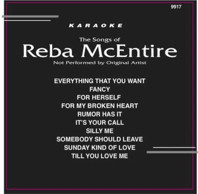 Karaoke Backstage CD+G Reba McEntire,#9917 Rumor Has It,Fancy,Till You Love me+ - Image 1 of 2