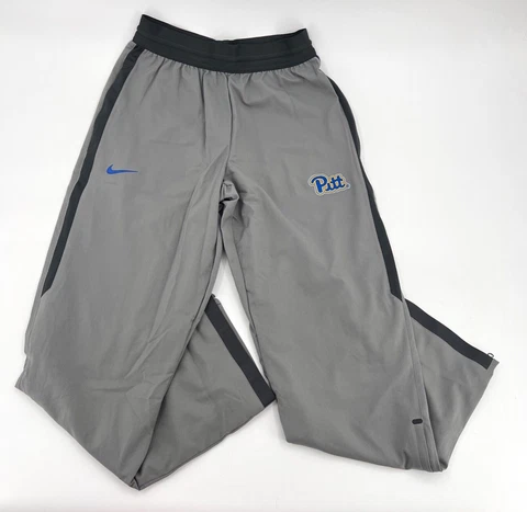 Pittsburg Panthers Pants Mens Small Gray Nike DRI-FIT NCAA Football Lined PUllon Cover