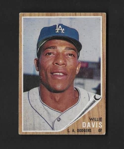 1962 TOPPS #108 WILLIE DAVIS Los Angeles Dodgers EX-MT - Bild 1 von 2