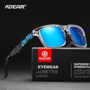 KDEAM Square Sport Polarisierte Sonnenbrille Herren Outdoor Angeln Fahren Brille