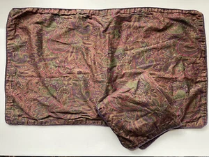 Rare! PAIR RALPH Lauren *NEW BOHEMIAN PAISLEY Purple KING Pillow SHAMS EUC! - Picture 1 of 11