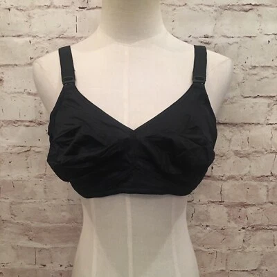 Anita Maternity 42C Black Seamless Unlined Wire Free Soft Cup Nursing Bra NEW - Image 1 of 4