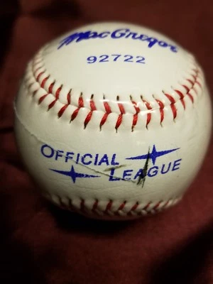 New Official MacGregor Cork & Rubber Core Baseball 9"- 5 OZ 92722. Ships fast! - Image 1 of 3